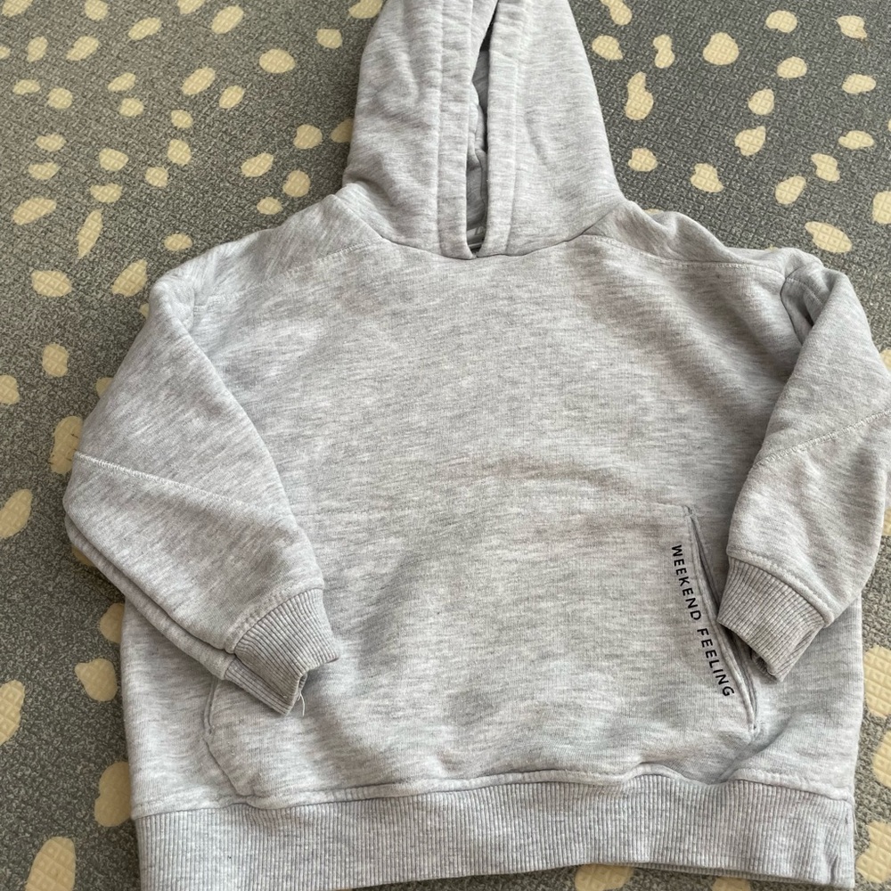 Zara Gray Kids Hoodie
